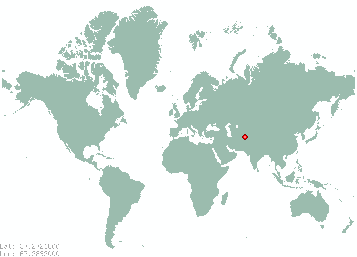 Kyzylshark in world map